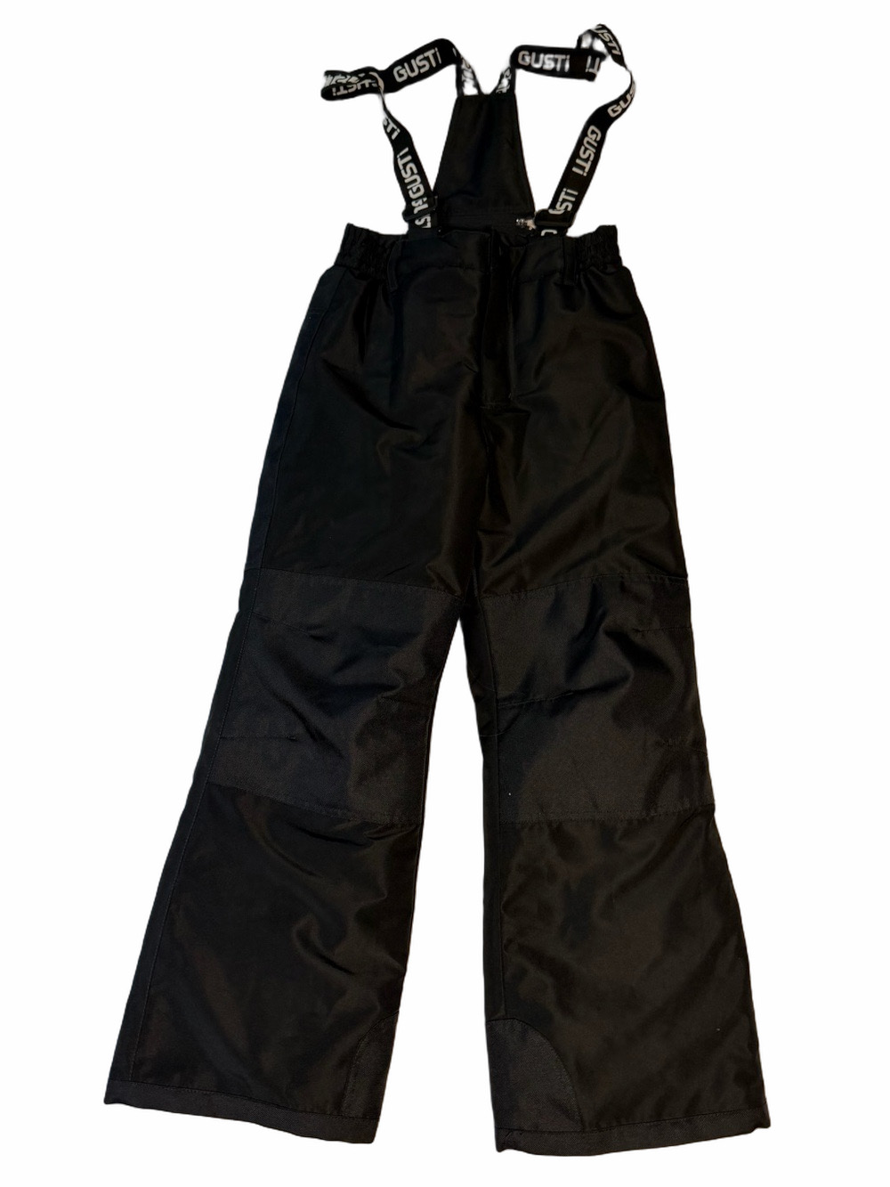 Gusti Black Snow Pants Braces Over Shoulder Straps Unisex Size 10 Boy Girl Warm
